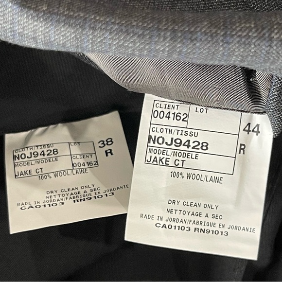 Ted Baker London NEW Men’s 44R 38R Jake Wool Two Button Suit Charcoal Gray $595 - Picture 16 of 16